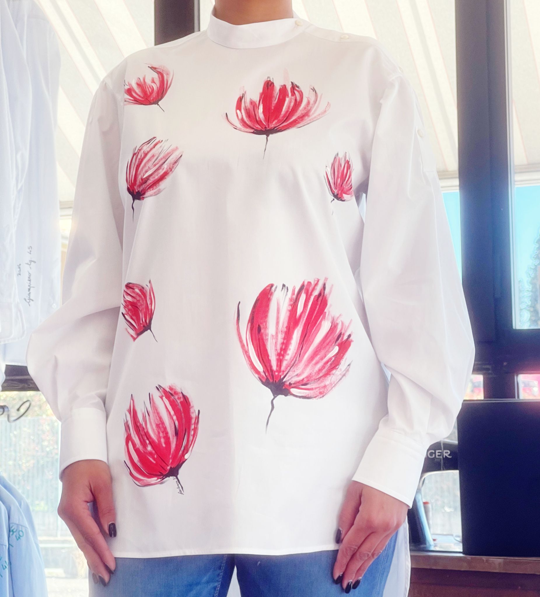 CAMICIA DONNA MOD.CLYDE TULIPANI