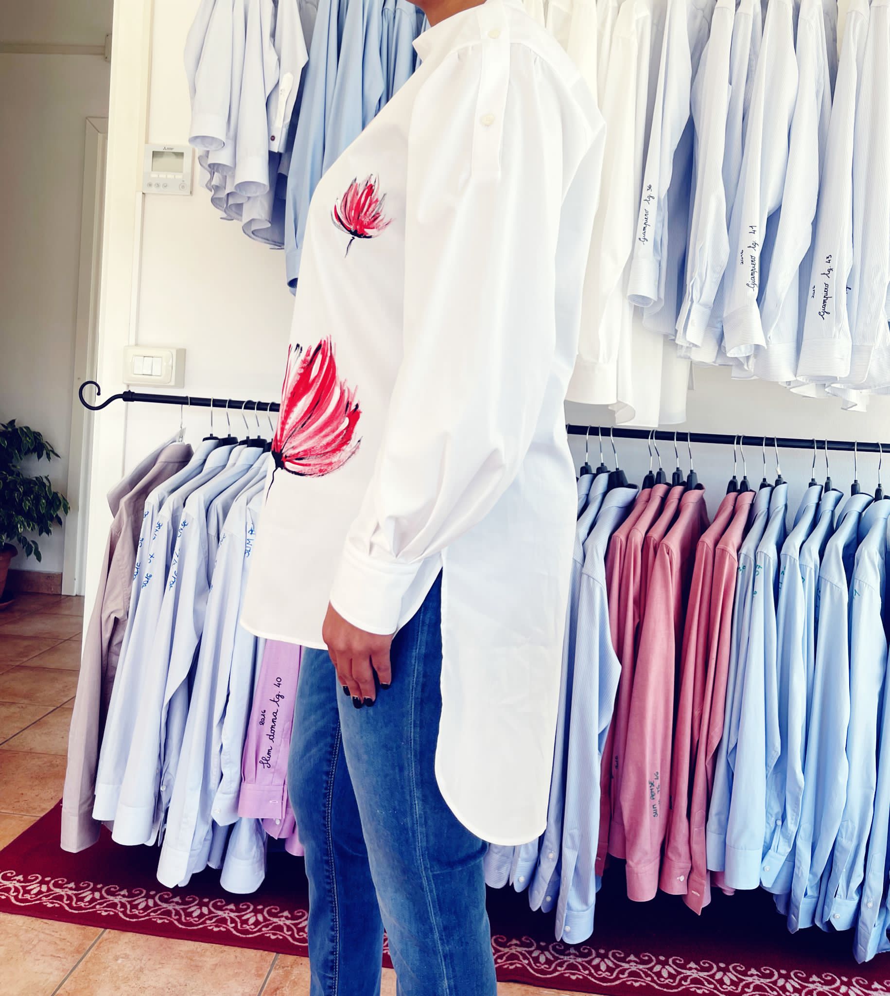 CAMICIA DONNA MOD.CLYDE TULIPANI