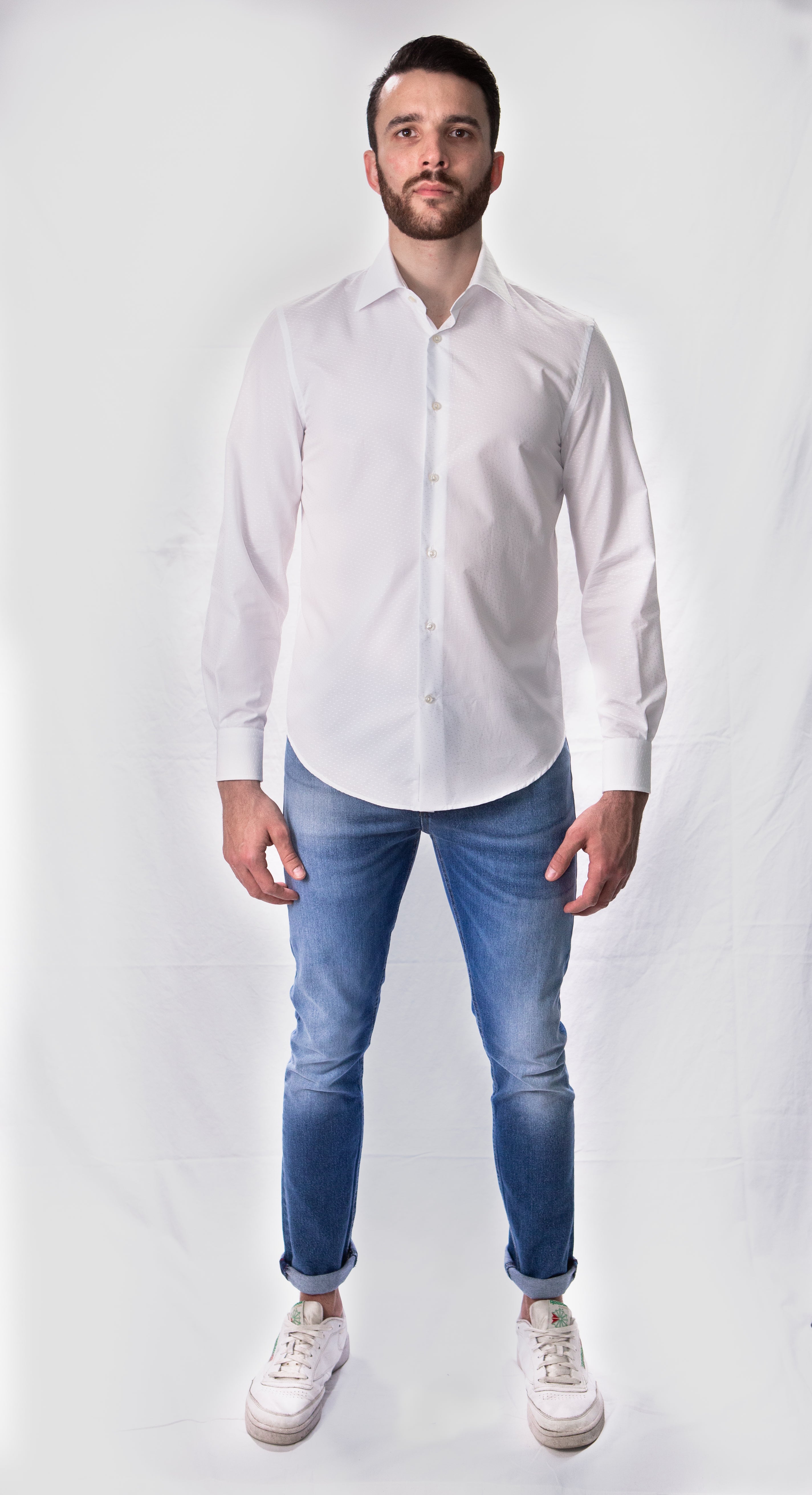 Camicia Slim Pinces Fantasia