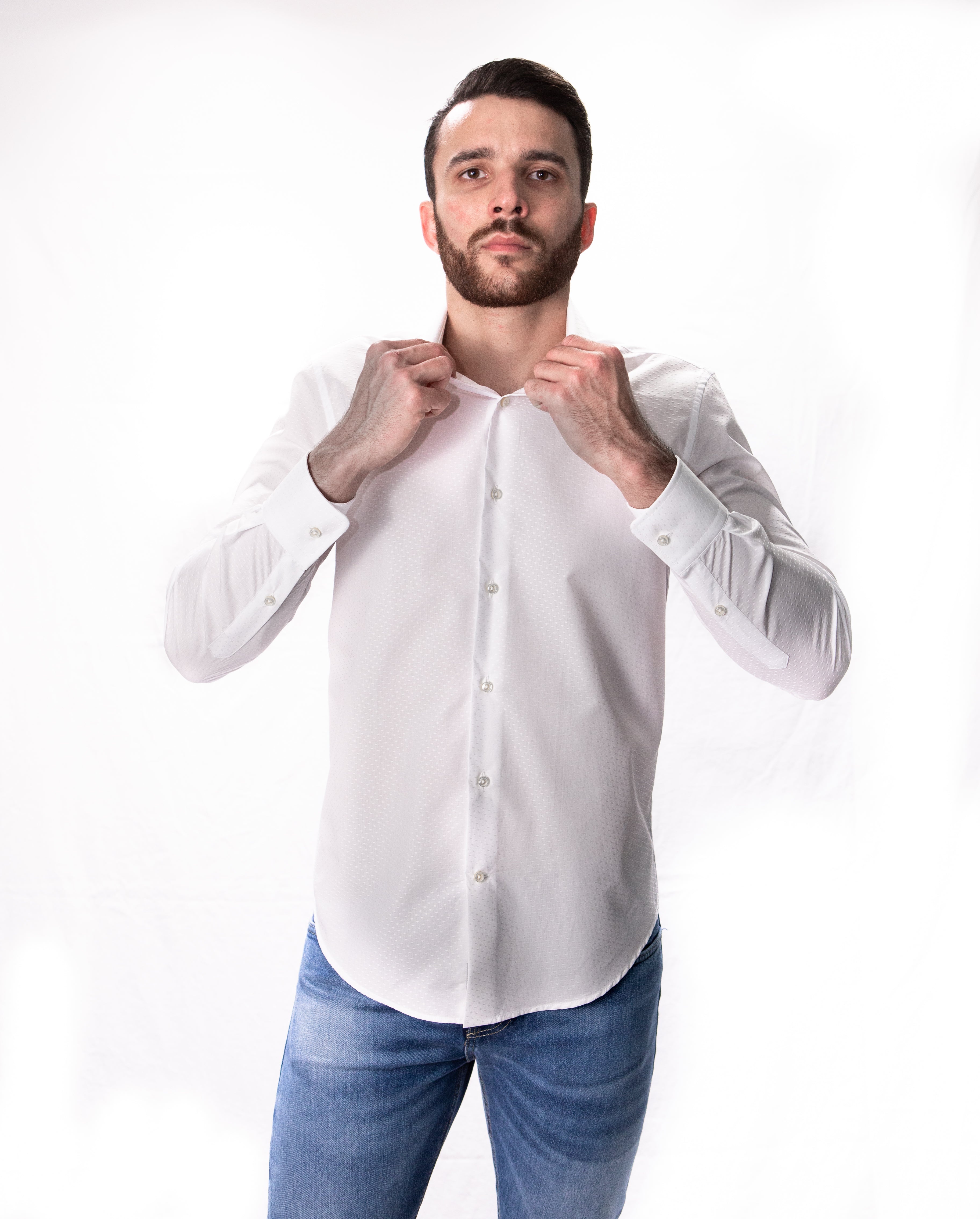 Camicia Slim Pinces Fantasia