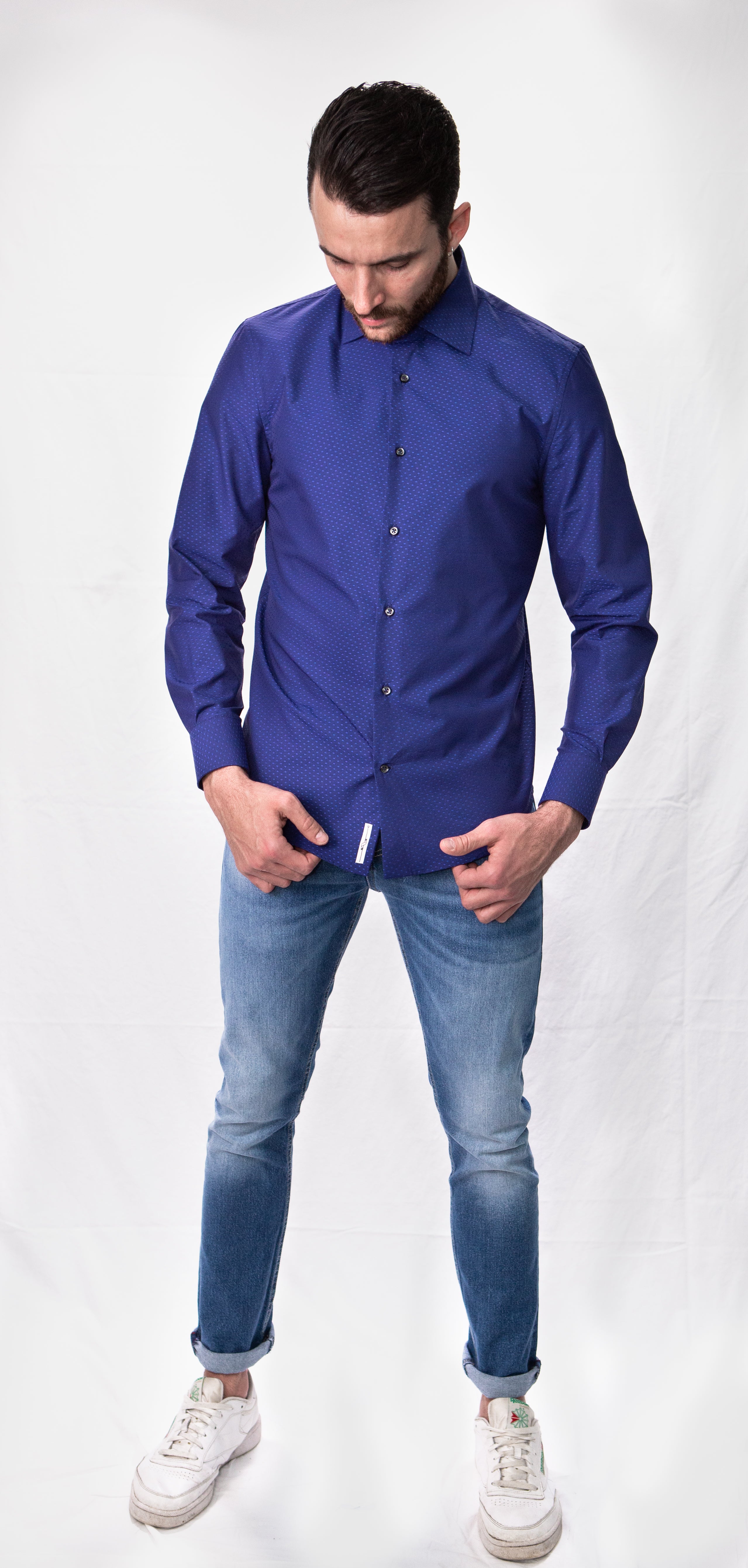 Camicia Slim Pinces Fantasia