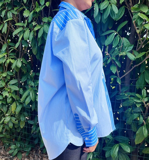 CAMICIA DONNA OVER MOD  STRIPE